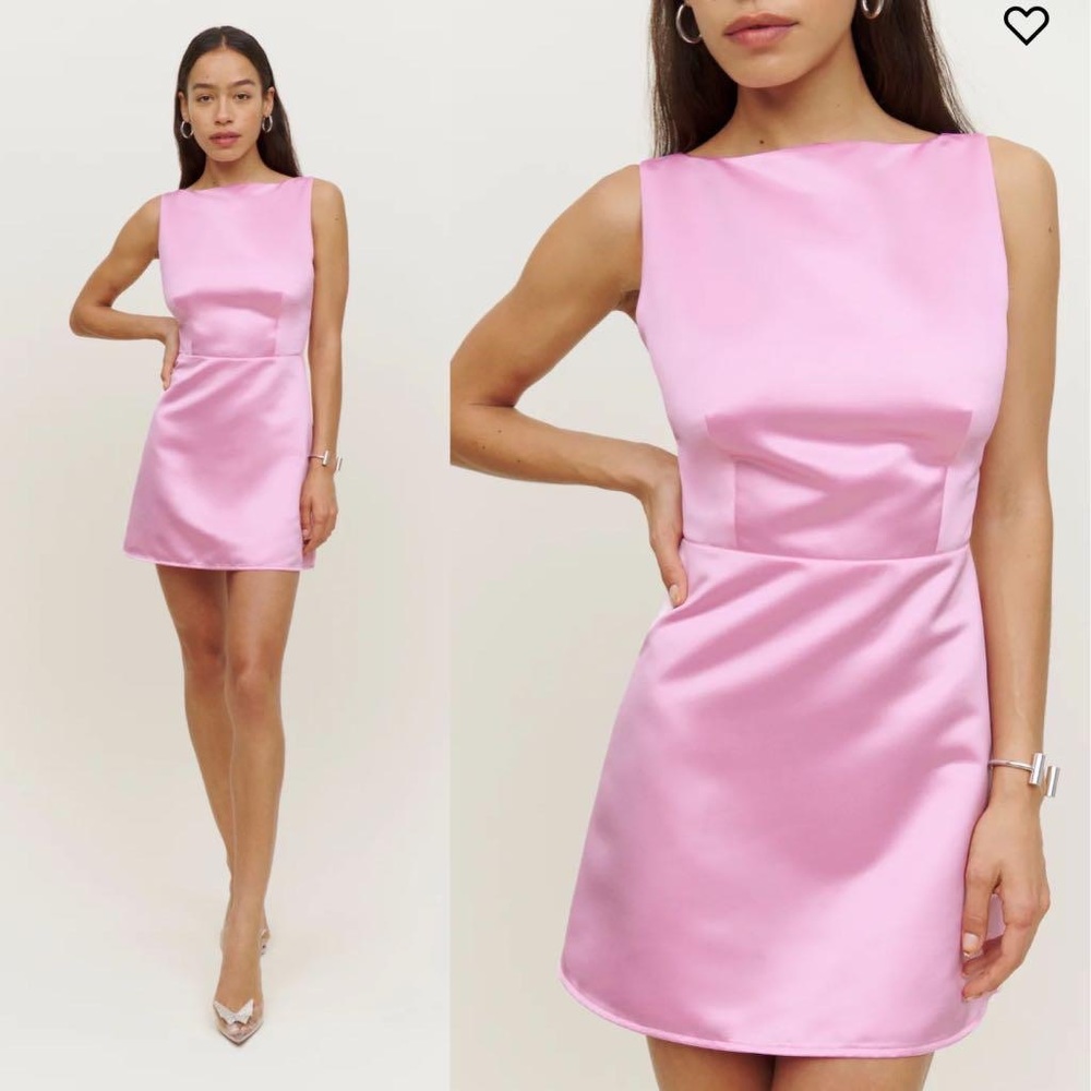 Reformation Zenni Dress in Pale Pink